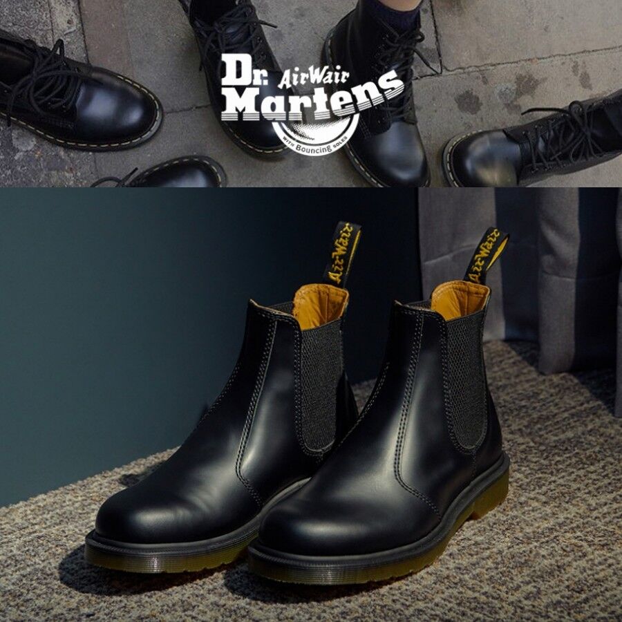 dr martens 2976 black smooth